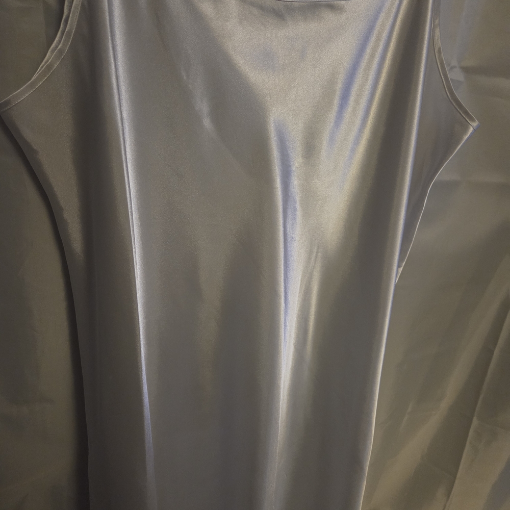 Vintage Delicate Moments Intimates Plus 1X Satin Slip Dress  White Y2K Lingerie - Picture 2 of 8
